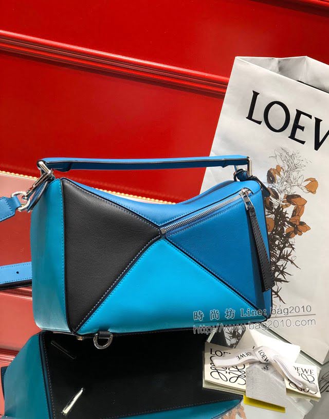 LOEWE經典爆款包包 羅意威中號Puzzle幾何拼接手提斜挎包 10171  tcl1133